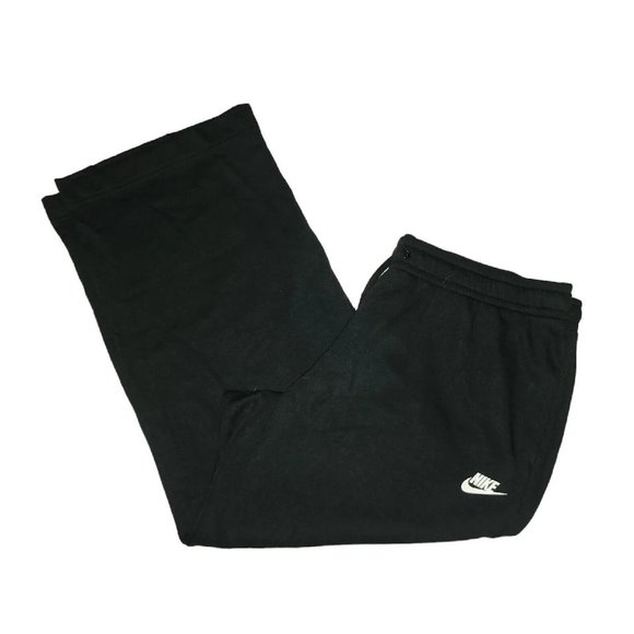 Nike | Pants u0026 Jumpsuits | Nike Sweatpants Womens Xls Short Fleece Stretch  Drawstring Black Bv49300 | Poshmark